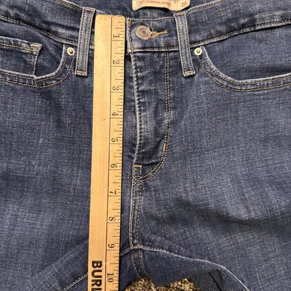 Levi's 311 Jeans Womens 26 Blue‎ Shaping Skinny Medium Wash Denim 27x29 - Picture 9 of 10